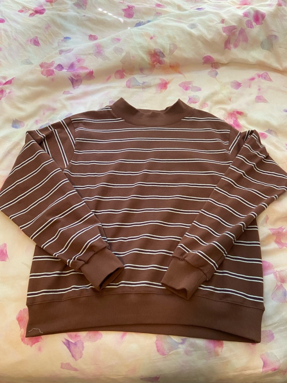 Parke Striped Mockneck Pullover